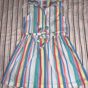 Colorful Striped Kids Dress